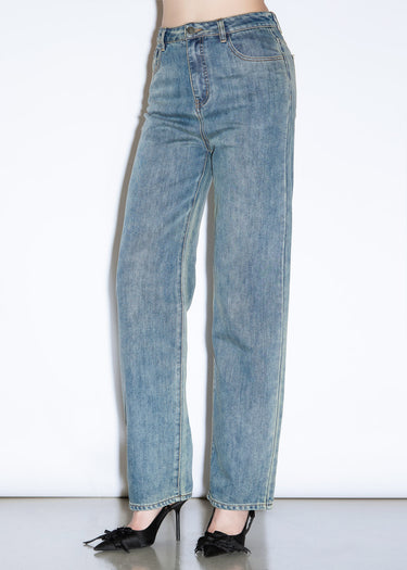 JEANS LUNGO BOY FIT WASHED LIGHT BLUE