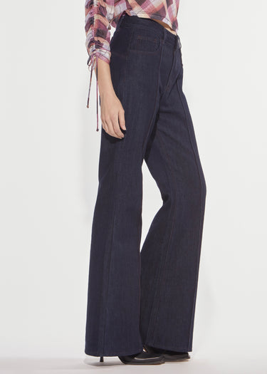 JEANS FLARE FIT GOTHIC FLOCK DENNY ROSE DEEP BLUE