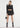 MINIGONNA IN TESSUTO BOUCLE CON PIEGHE BLACK