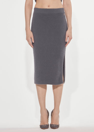 GONNA IN MAGLIA CON SPACCO GREY