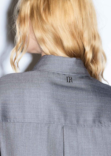 CAMICIA GESSATA CON TASCHINO GREY&ICE