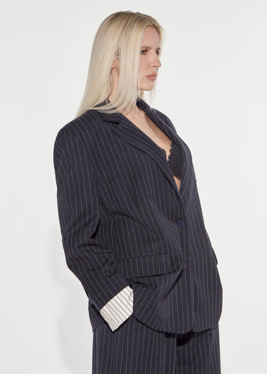 BLAZER OVER ACADEMY STRIPED DARK SAPPHIRE