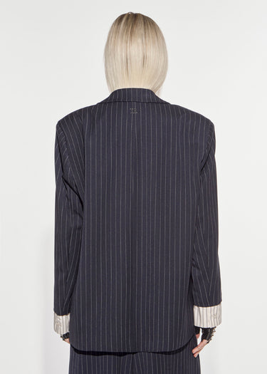 BLAZER OVER ACADEMY STRIPED DARK SAPPHIRE