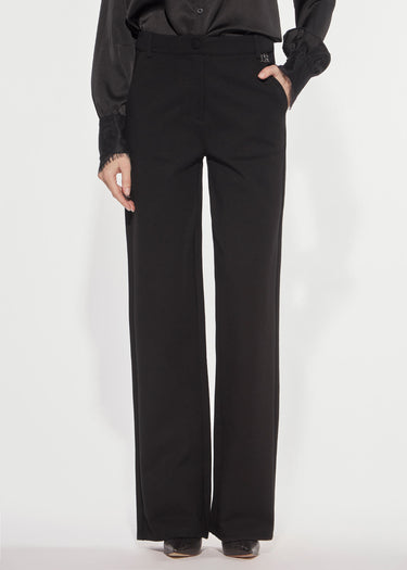 PANTALONE LUNGO IN PUNTO MILANO BLACK
