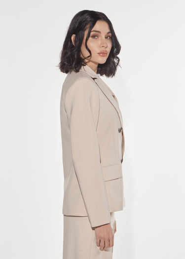 BLAZER DOPPIOPETTO CON BOTTONI GIOIELLO IVORY