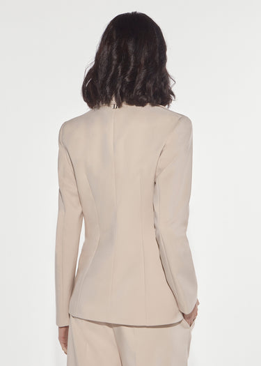 BLAZER DOPPIOPETTO CON BOTTONI GIOIELLO IVORY