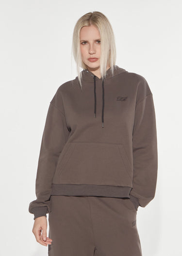 FELPA ECLECTIC IN COTONE CON BORCHIE ARMY GREY