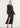 HOURGLASS LONG COAT IN WOOL BLEND BLACK