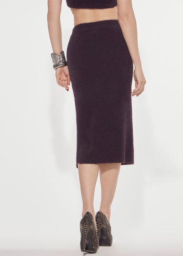 KNIT SKIRT WITH SLIT