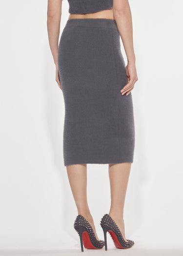 GONNA IN MAGLIA CON SPACCO GREY