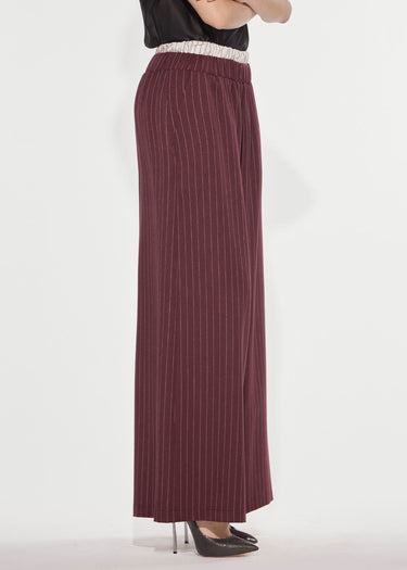 PANTALONE WIDE LUNGO GESSATO "ACADEMY" RED WINE