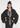 GREY-BLACK DOUBLE-FACED WOOL BLEND KIMONO CABAN