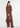 PANTALONE LUNGO IN FELPA CON BORCHIE DOWNTOWN BROWN