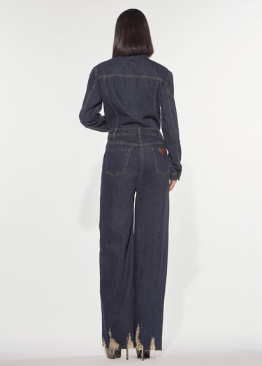 TUTA IN DENIM REGULAR FIT DARK INDIGO