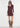 ABITO CORTO IN MAGLIA CON COLLETTO A CAMICIA RED WINE