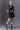 MINIGONNA A PALLONCINO IN DUCHESSE BLACK