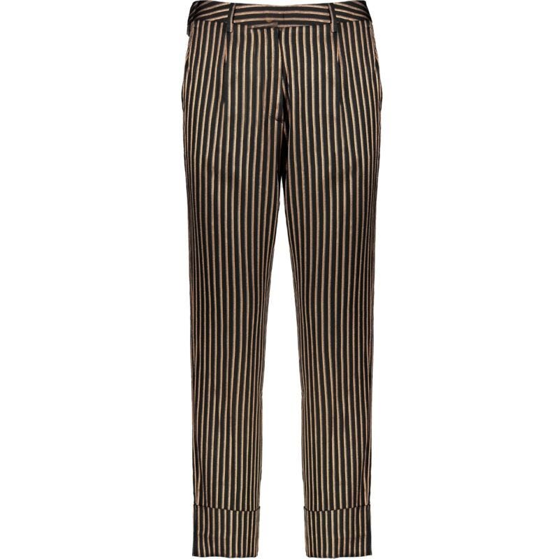 Striped slim-fit trousers