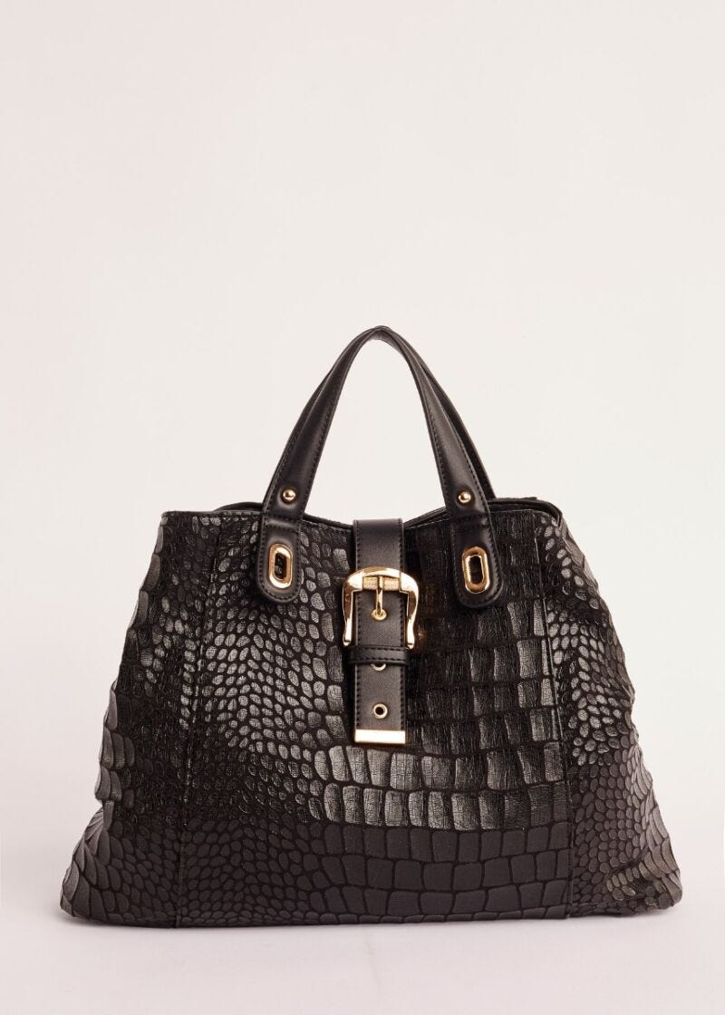 Borsa a mano pitonata Dennyrose Store Ufficiale