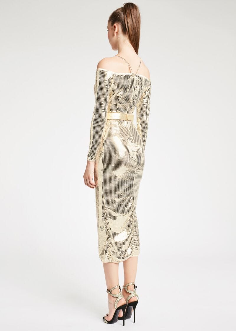 Metallic dress