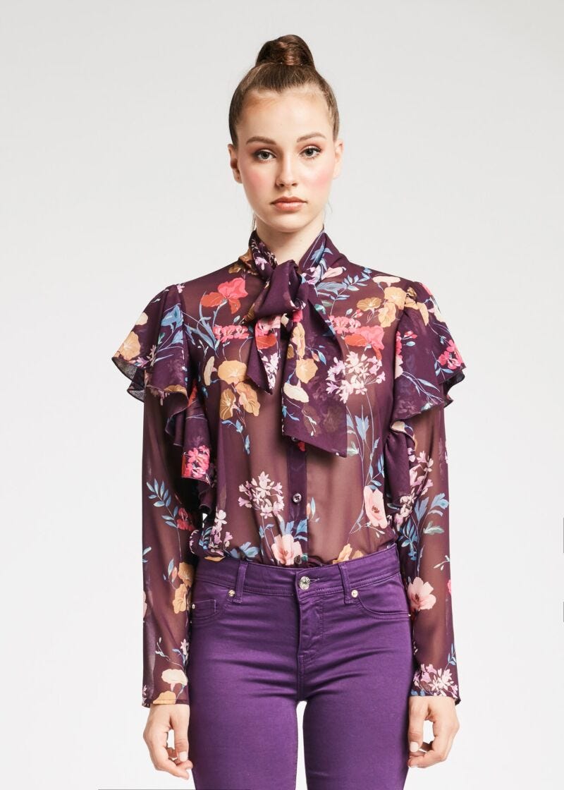 Blusa a fiori