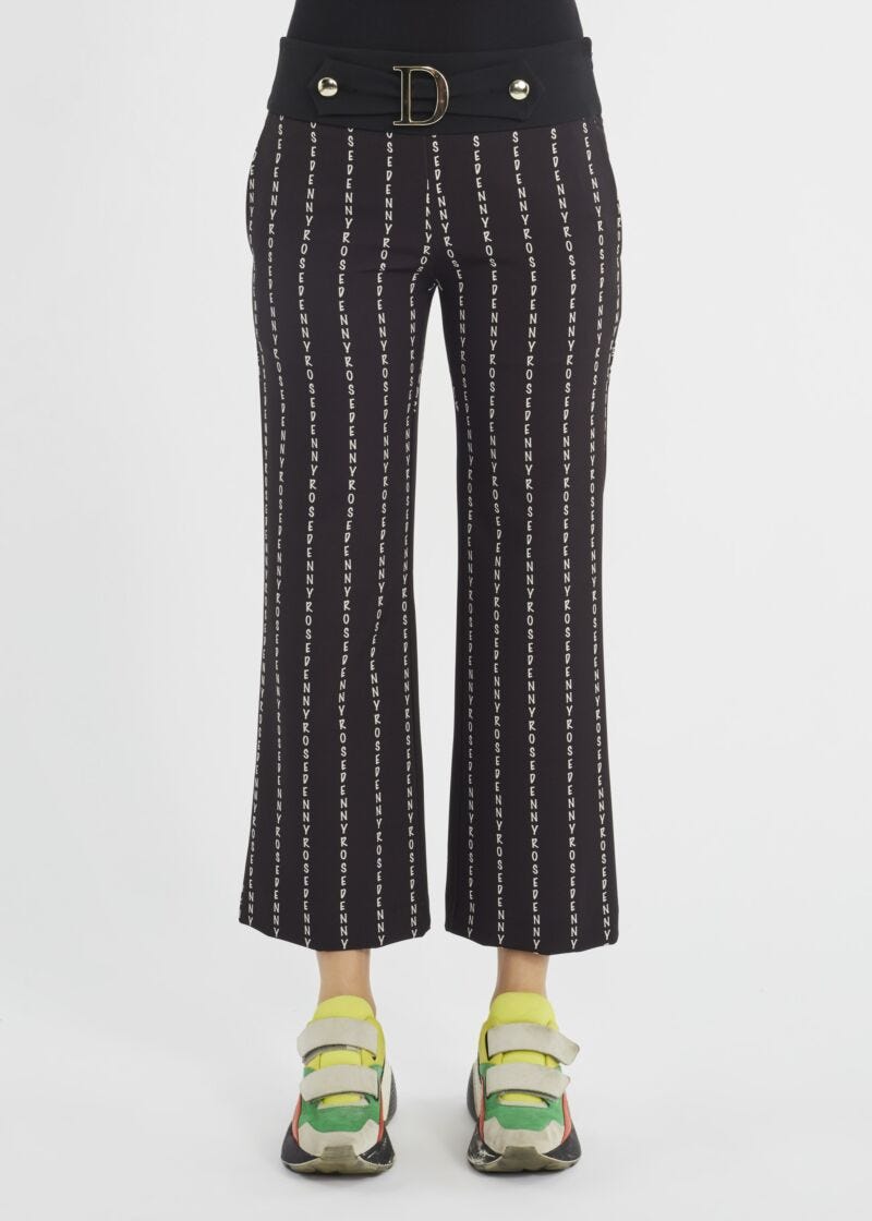 Trousers with lettering print