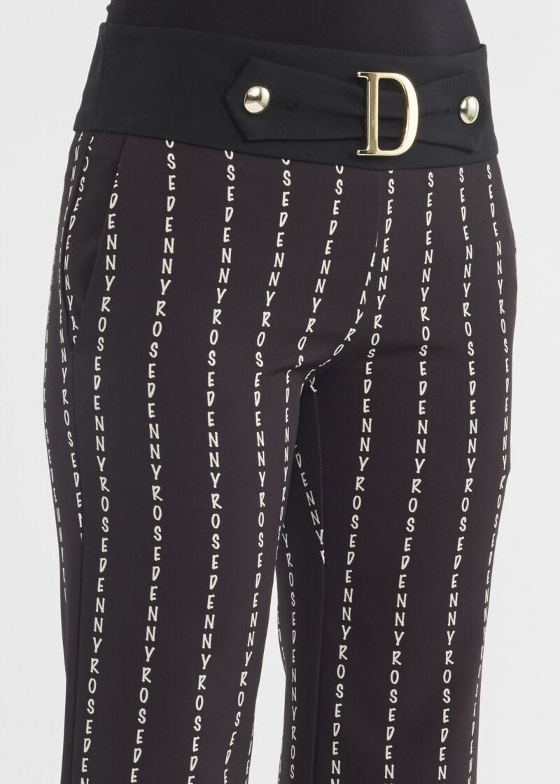 Trousers with lettering print