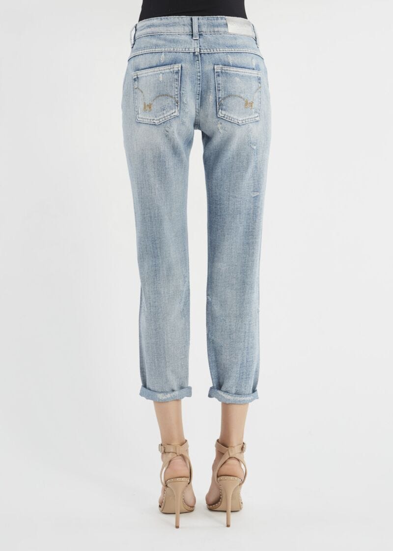 All-over sequin jeans