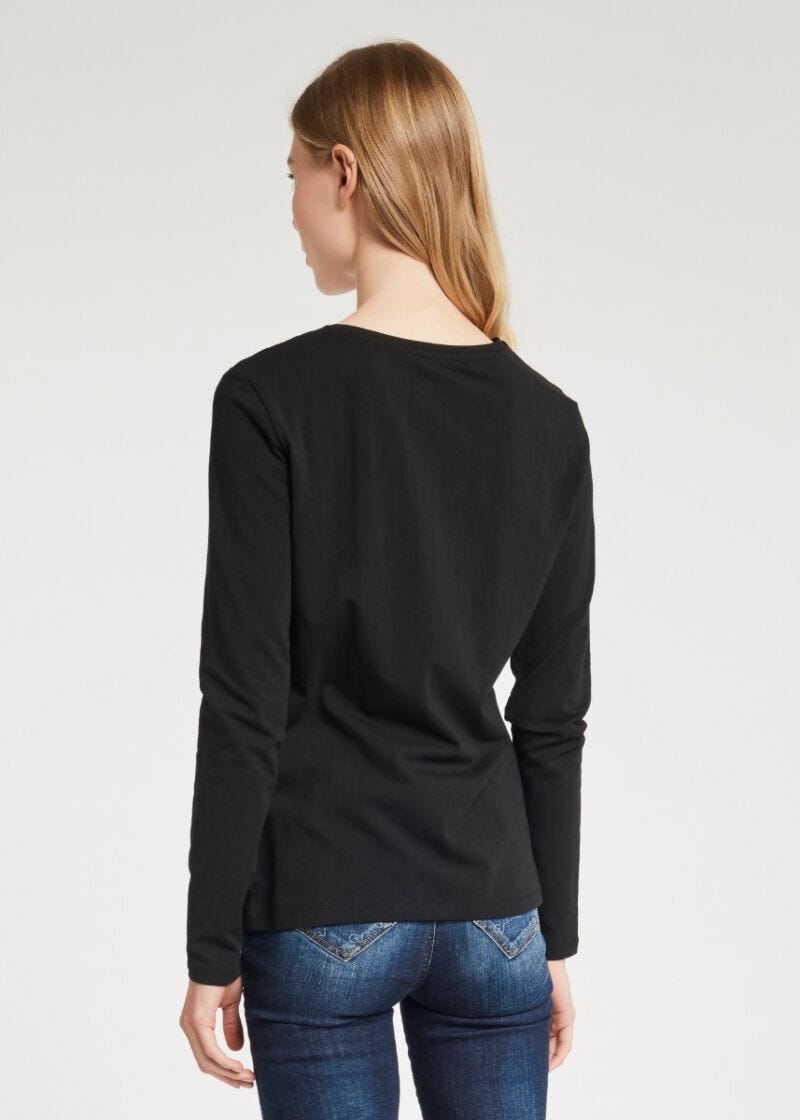 T-shirt with ombré rhinestones