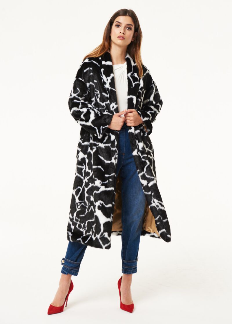 Cappotto con motivo animalier