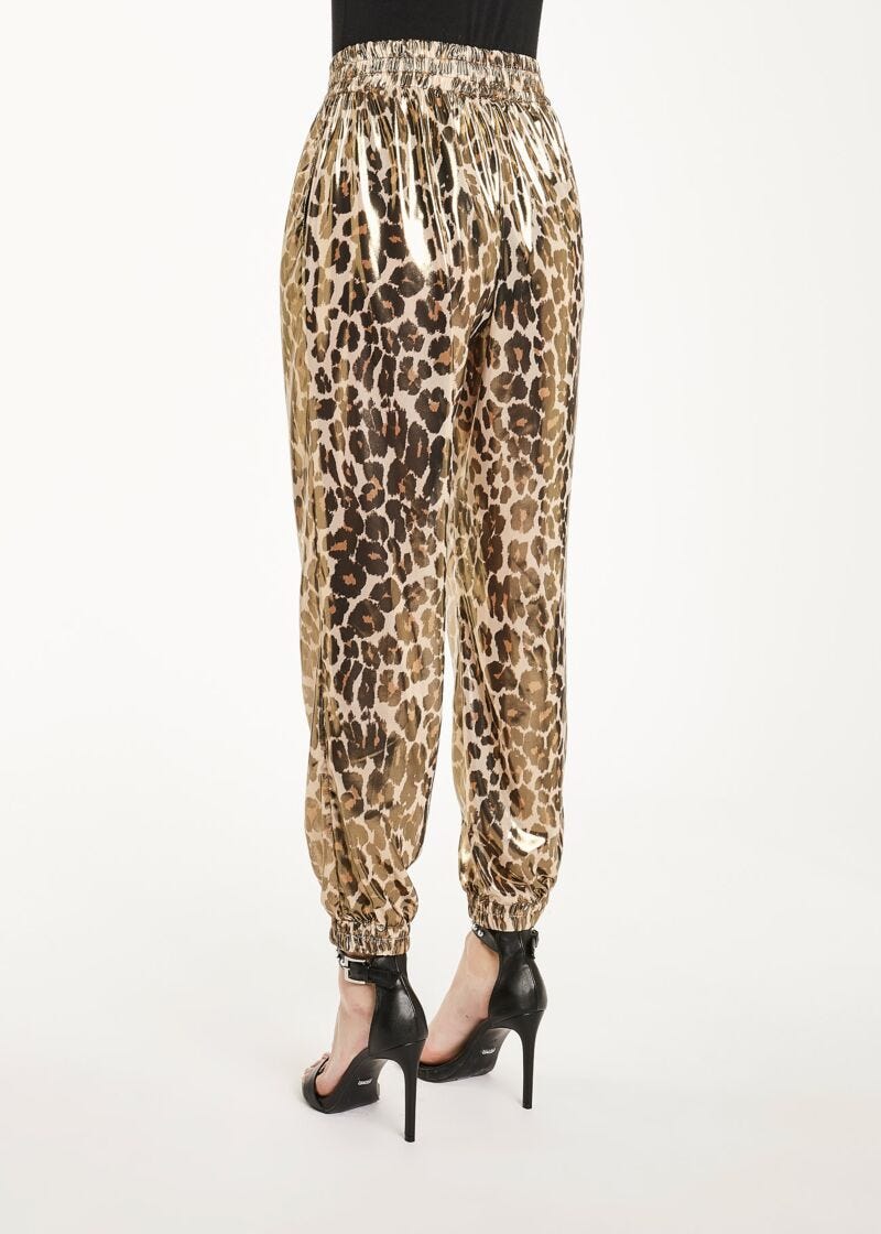 Animal-print trousers