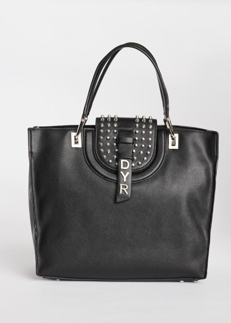 Leather-look shopping bag