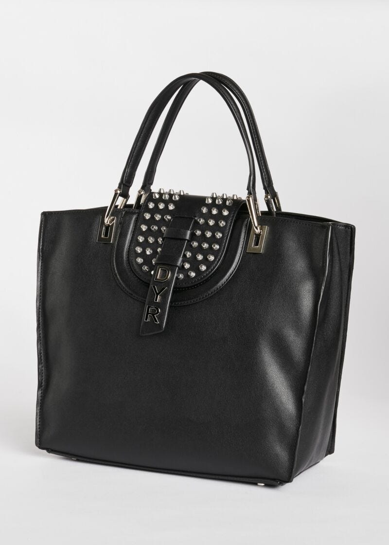 Leather-look shopping bag