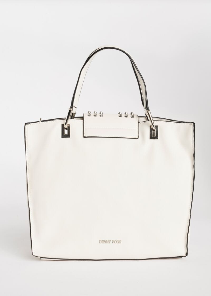 Leather-look shopping bag