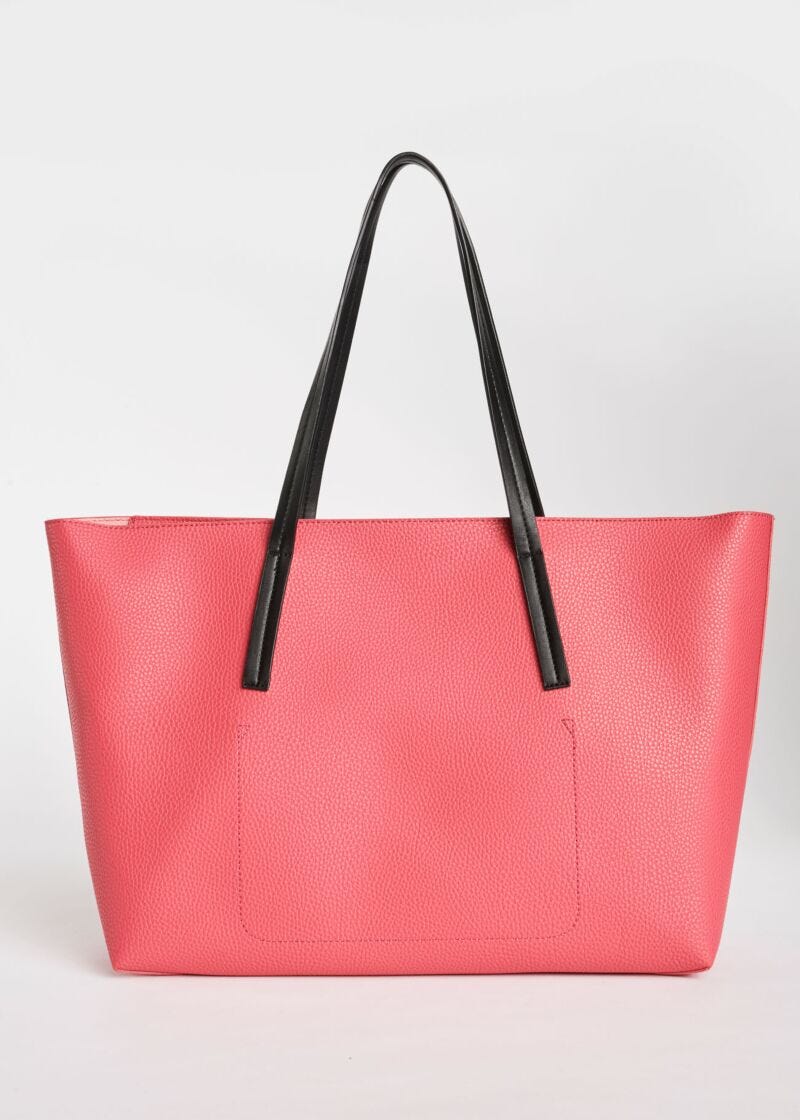 Shopping bag with clutch