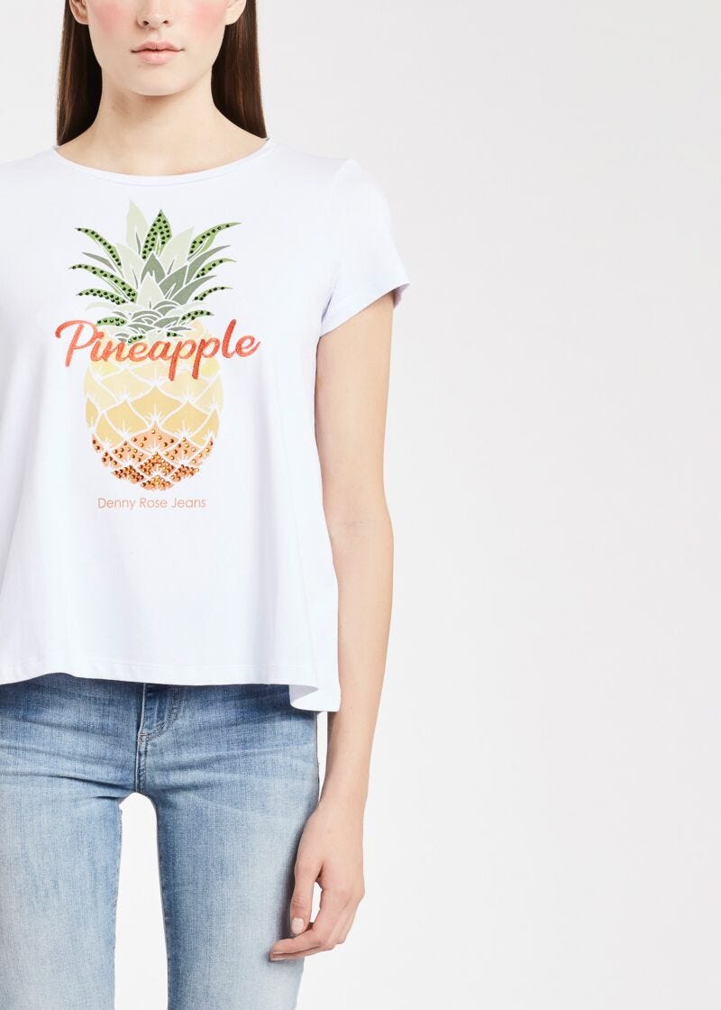 T-shirt with pineapple print