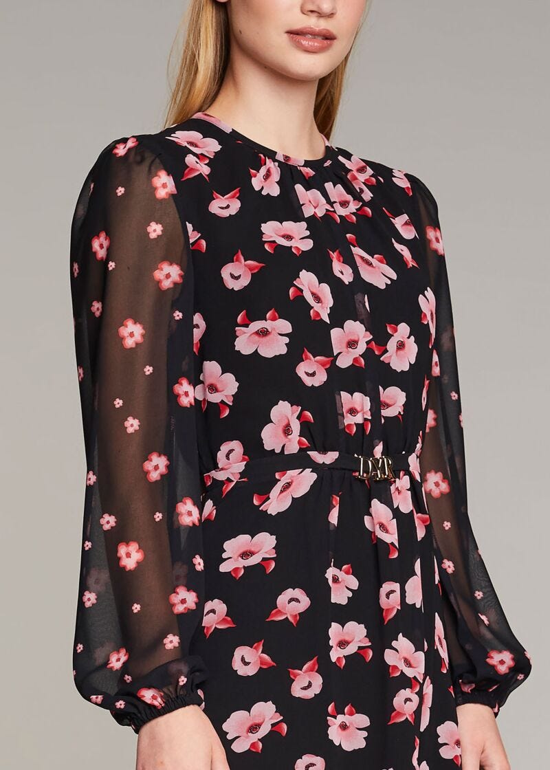 Dress with floral print