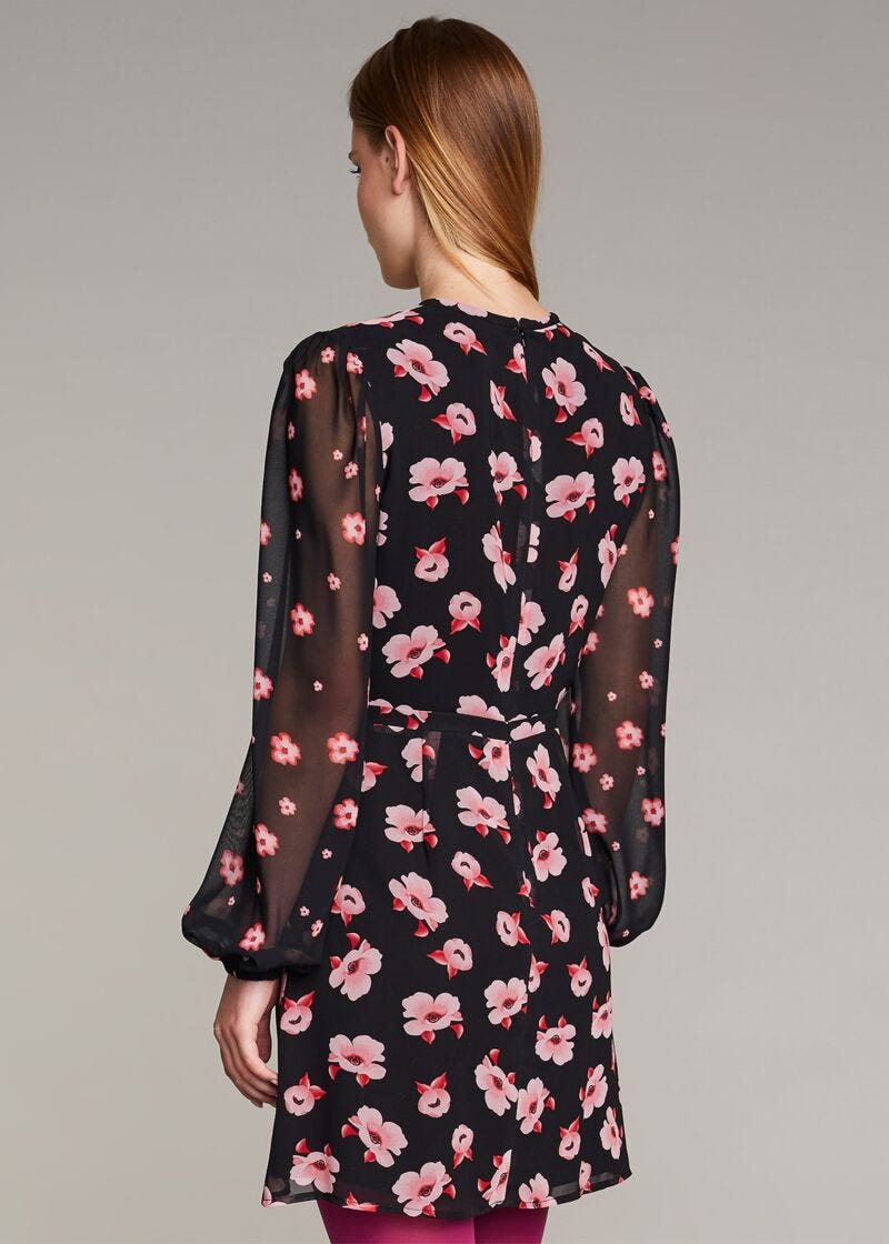 Dress with floral print