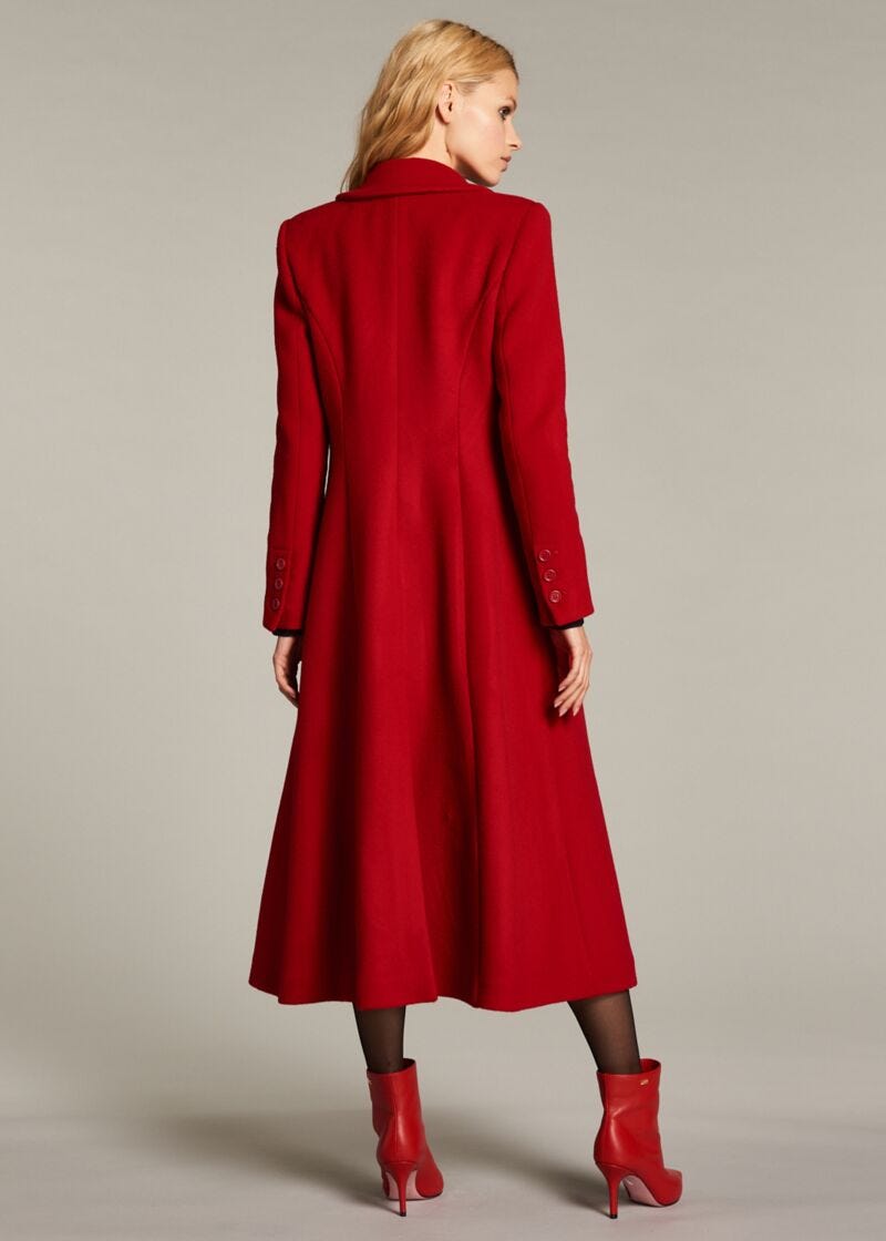 Wool blend coat