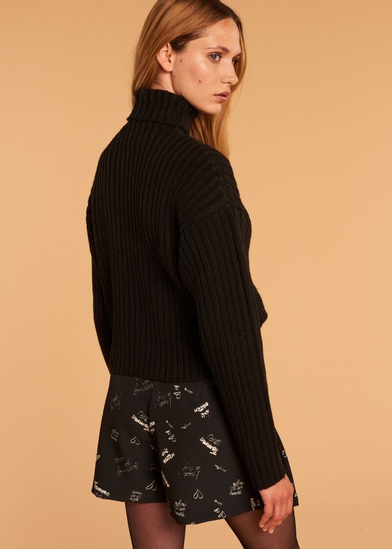 Long Sleeve Knit Black