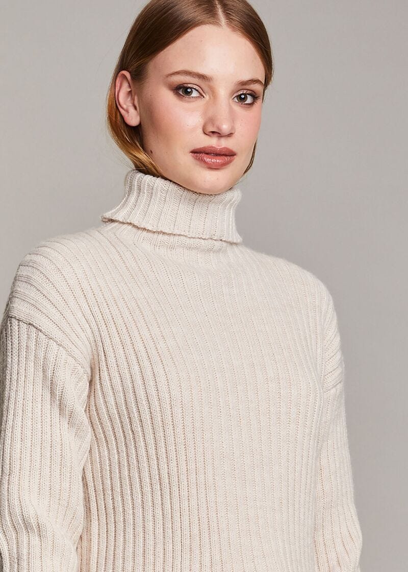 English ribbed knit jumper