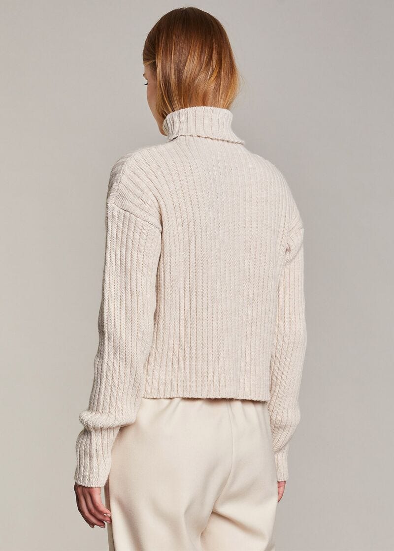 English ribbed knit jumper