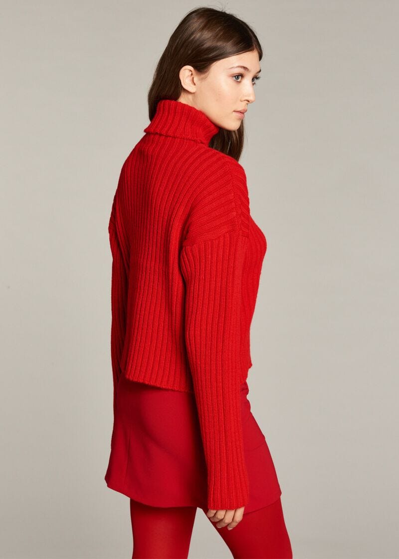 English ribbed knit jumper