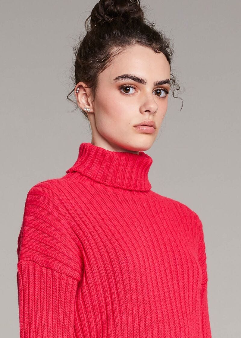 English ribbed knit jumper