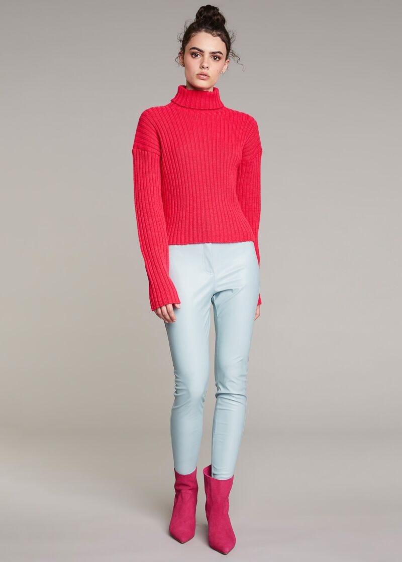 English ribbed knit jumper