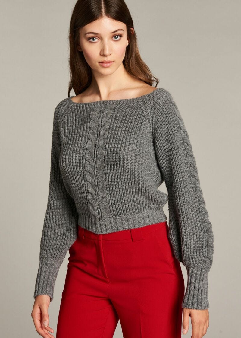 Jacquard knit jumper