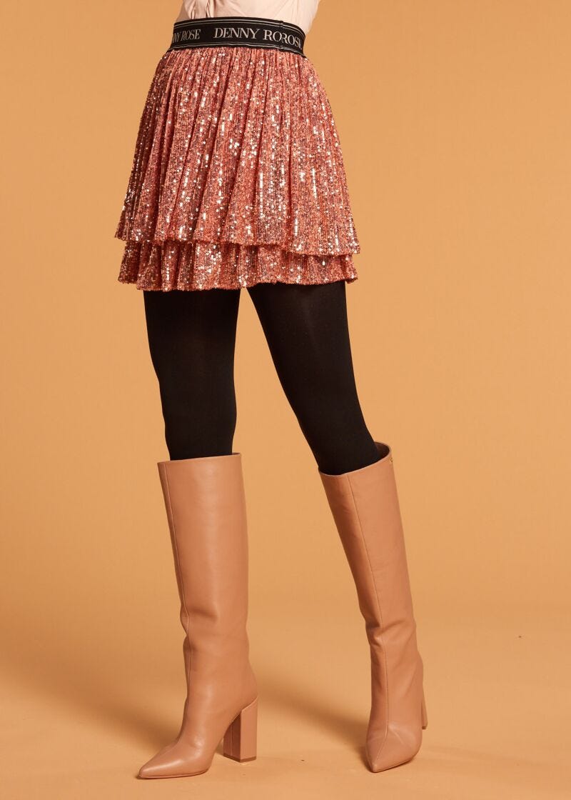 Skirt with sequins