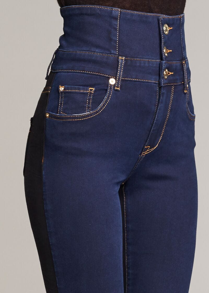 Two colour jeans