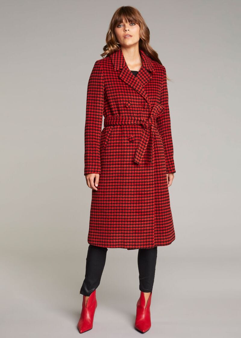 Houndstooth coat