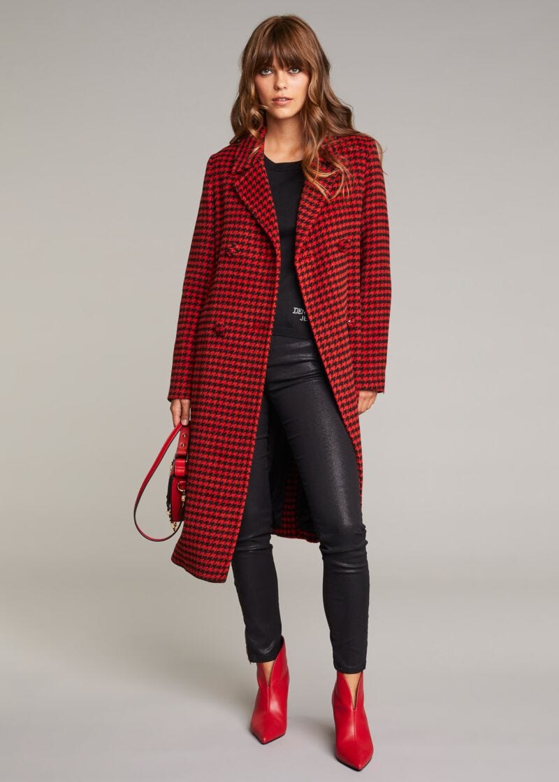 Houndstooth coat