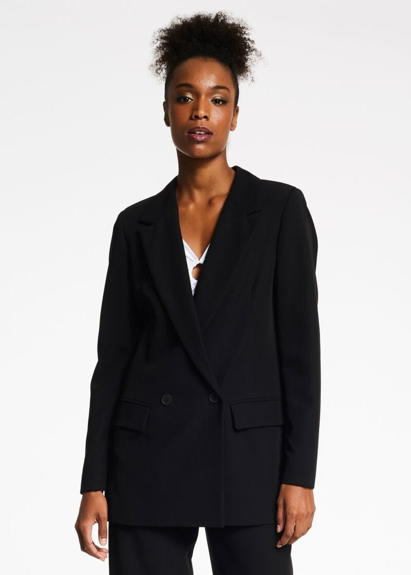 Straight-fit blazer